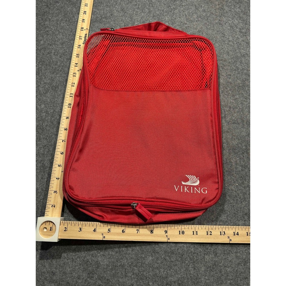 Viking River Cruises Red Packing Cube Travel Luggage Organizer Mesh Bag